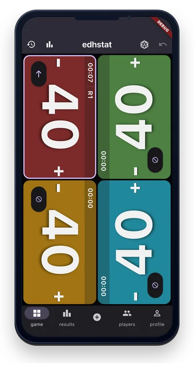 EDHStat app overview