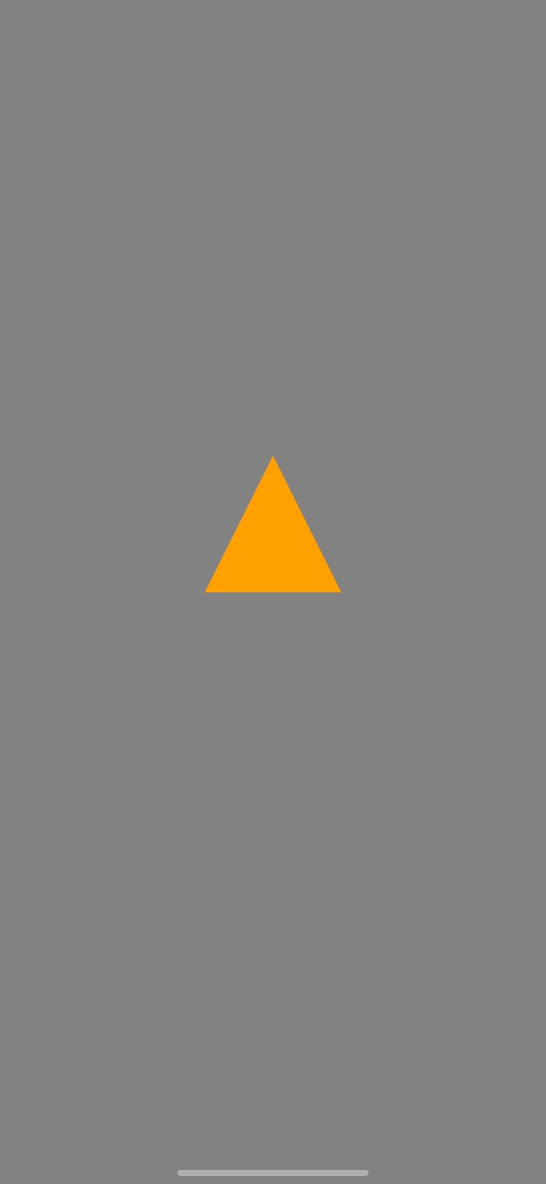 Hello Triangle running in the Android emulator
